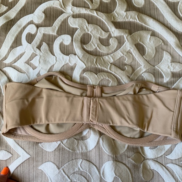 Lilyette Beige Nude Bandeau Strapless underwire Bra 38C - Picture 6 of 9
